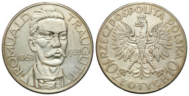 Second Polish Republic Circulation coins
POLSKA / POLAND / POLEN / POLOGNE / POLSKO

II RP. 10 zlotych 1933 Traugutt 

Obiegowy egzemplarz, ślady...