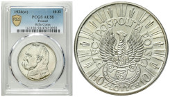 Second Polish Republic Circulation coins
POLSKA / POLAND / POLEN / POLOGNE / POLSKO

II RP. 10 zlotych 1934 Piłsudski - Strzelecki PCGS AU58 

Rz...