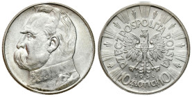 Second Polish Republic Circulation coins
POLSKA / POLAND / POLEN / POLOGNE / POLSKO

II RP. 10 zlotych 1936 Piłsudski - BEAUTIFUL 

Awers mennicz...