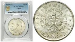 Second Polish Republic Circulation coins
POLSKA / POLAND / POLEN / POLOGNE / POLSKO

II RP. 10 zlotych 1936 Piłsudski PCGS MS64 - AMAZING 

Bardz...