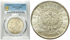 Second Polish Republic Circulation coins
POLSKA / POLAND / POLEN / POLOGNE / POLSKO

II RP. 10 zlotych 1937 Piłsudski PCGS MS62 - BEAUTIFUL 

Pię...