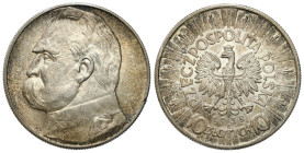 Second Polish Republic Circulation coins
POLSKA / POLAND / POLEN / POLOGNE / POLSKO

II RP. 10 zlotych 1938 Piłsudski - RARE YEAR 

Rzadszy roczn...