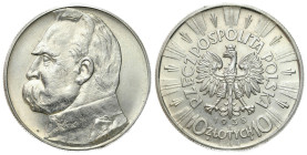 Second Polish Republic Circulation coins
POLSKA / POLAND / POLEN / POLOGNE / POLSKO

II RP. 10 zlotych 1938 Piłsudski - RARE YEAR 

Rzadszy roczn...
