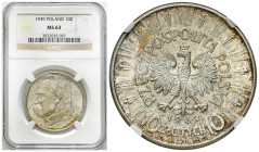 Second Polish Republic Circulation coins
POLSKA / POLAND / POLEN / POLOGNE / POLSKO

II RP. 10 zlotych 1939 Piłsudski NGC MS63 – BEAUTIFUL 

Wyśm...