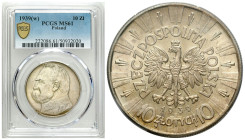 Second Polish Republic Circulation coins
POLSKA / POLAND / POLEN / POLOGNE / POLSKO

II RP. 10 zlotych 1939 Piłsudski PCGS MS61 

Menniczej śwież...