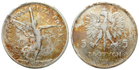 Second Polish Republic Circulation coins
POLSKA / POLAND / POLEN / POLOGNE / POLSKO

II RP. 5 zlotych 1928 Nike (ze znakiem mennicy) 

Obiegowy e...