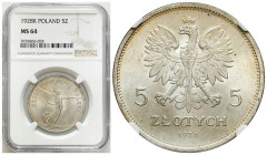 Second Polish Republic Circulation coins
POLSKA / POLAND / POLEN / POLOGNE / POLSKO

II RP. 5 zlotych 1928 Nike ze znakiem mennicy NGC MS64 (2 MAX)...