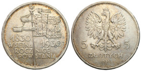 Second Polish Republic Circulation coins
POLSKA / POLAND / POLEN / POLOGNE / POLSKO

II RP. 5 zlotych 1930 Sztandar - VERY NICE 

Bardzo ładna sz...