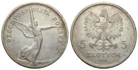 Second Polish Republic Circulation coins
POLSKA / POLAND / POLEN / POLOGNE / POLSKO

II RP. 5 zlotych 1931 Nike - RARITY ROCZNIK 
AW: Godło – orze...