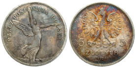 Second Polish Republic Circulation coins
POLSKA / POLAND / POLEN / POLOGNE / POLSKO

II RP. 5 zlotych 1931 Nike - RARITY ROCZNIK 
AW: Godło – orze...