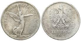 Second Polish Republic Circulation coins
POLSKA / POLAND / POLEN / POLOGNE / POLSKO

II RP. 5 zlotych 1931 Nike - RARITY ROCZNIK 
AW: Godło – orze...