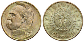 Second Polish Republic Circulation coins
POLSKA / POLAND / POLEN / POLOGNE / POLSKO

II RP. 5 zlotych 1934 Piłsudski - RARE YEAR 

Bardzo ładnie ...