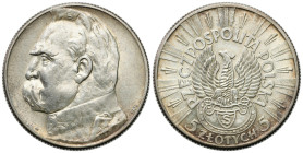 Second Polish Republic Circulation coins
POLSKA / POLAND / POLEN / POLOGNE / POLSKO

II RP. 5 zlotych 1934 Piłsudski - Strzelecki 

Wariant z orł...