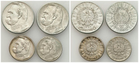 Second Polish Republic Circulation coins
POLSKA / POLAND / POLEN / POLOGNE / POLSKO

II RP. 2-5 zlotych 1934 Piłsudski i Piłsudski-Strzelecki, grou...