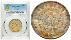 Second Polish Republic Circulation coins
POLSKA / POLAND / POLEN / POLOGNE / POLSKO

II RP. 5 zlotych 1935 Piłsudski PCGS MS62 – BEAUTIFUL 

Wspa...