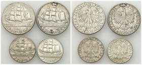 Second Polish Republic Circulation coins
POLSKA / POLAND / POLEN / POLOGNE / POLSKO

II RP. 2 i 5 zlotych 1936 żaglowiec, group of 4 monet 

Obie...