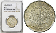 Second Polish Republic Circulation coins
POLSKA / POLAND / POLEN / POLOGNE / POLSKO

II RP. 5 zlotych 1936 Piłsudski NGC MS62 - BEAUTIFUL 

Piękn...