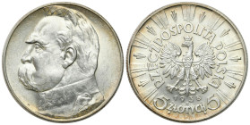 Second Polish Republic Circulation coins
POLSKA / POLAND / POLEN / POLOGNE / POLSKO

II RP. 5 zlotych 1938 Piłsudski - BARDZO ŁADNE 

Bardzo ładn...
