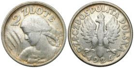 Second Polish Republic Circulation coins
POLSKA / POLAND / POLEN / POLOGNE / POLSKO

II RP. 2 zlote 1924, Paryż 

Obiegowy stan zachowania.

De...