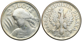 Second Polish Republic Circulation coins
POLSKA / POLAND / POLEN / POLOGNE / POLSKO

II RP. 2 zlote 1924, Filadelfia, ODWROTKA 

Rzadsza i ciekaw...