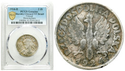 Second Polish Republic Circulation coins
POLSKA / POLAND / POLEN / POLOGNE / POLSKO

II RP. 2 zlote 1924 literka H, Birmingham PCGS VF - NAJRZADSZA...