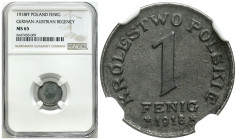 Second Polish Republic Circulation coins
POLSKA / POLAND / POLEN / POLOGNE / POLSKO

Królestwo Polskie. 1 fenig 1918 FF, NGC MS65 - BEAUTIFUL 

P...