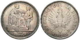 Second Polish Republic - PROBE Coins
POLSKA / POLAND / POLEN / PROBA / PATTERN

II RP. 5 zlotych 1925 Konstytucja 81 perełek - RARITY 
AW: Po środ...