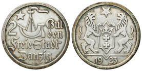 Free City of Gdansk
POLSKA / POLAND / POLEN / POLOGNE / POLSKO

Wolne Miasto Gdańsk / Danzig 2 gulden 1923, Utrecht – Koga 

Osad.

Details: 9,...