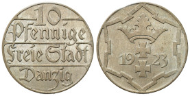Free City of Gdansk
POLSKA / POLAND / POLEN / POLOGNE / POLSKO

Wolne Miasto Gdańsk / Danzig. 10 fenig 1923, Berlin - BARDZO ŁADNE 

Bardzo ładni...
