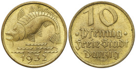 Free City of Gdansk
POLSKA / POLAND / POLEN / POLOGNE / POLSKO

Wolne Miasto Gdańsk/Danzig. 10 fenig 1932, Berlin 

Bardzo ładnie zachowane.

D...