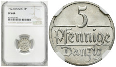Free City of Gdansk
POLSKA / POLAND / POLEN / POLOGNE / POLSKO

Wolne Miasto Gdańsk/Danzig. 5 fenig 1923 NGC MS64 - BEAUTIFUL 

Piękny egzemplarz...