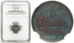 Free City of Gdansk
POLSKA / POLAND / POLEN / POLOGNE / POLSKO

Wolne Miasto Gdańsk/Danzig. 1 fenig 1930 NGC MS65 BN – BEAUTIFUL 

Pięknie zachow...