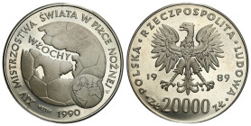 Nickel PROBE coins
POLSKA / POLAND / POLEN / PROBA / PATTERN

PRL. PROBE / PATTERN Nickel 20 000 zlotych 1989 – XIV MŚ w piłce nożnej - Włochy 

...