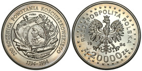 Nickel PROBE coins
POLSKA / POLAND / POLEN / PROBA / PATTERN

III RP. PROBE / PATTERN Nickel 20.000 zlotych 1994 200 rocznica Powstania Kościuszkow...