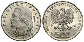 Nickel PROBE coins
POLSKA / POLAND / POLEN / PROBA / PATTERN

PRL. PROBE / PATTERN Nickel 500 zlotych 1976 Kazimierz Pułaski 

Plamki na lustrze....