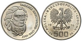 Nickel PROBE coins
POLSKA / POLAND / POLEN / PROBA / PATTERN

PRL. PROBE / PATTERN Nickel 500 zlotych 1976 – Tadeusz Kościuszko 

Mikroryski, pla...