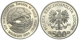 Nickel PROBE coins
POLSKA / POLAND / POLEN / PROBA / PATTERN

PRL. PROBE / PATTERN Nickel 500 zlotych 1988 - MŚ XIV w piłce nożnej - Włochy `90 
...