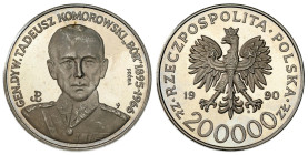Nickel PROBE coins
POLSKA / POLAND / POLEN / PROBA / PATTERN

PRL. PROBE / PATTERN Nickel 200 000 zlotych 1990 – Bór Komorowski 

Ładny egzemplar...
