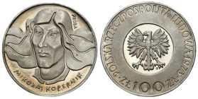 Nickel PROBE coins
POLSKA / POLAND / POLEN / PROBA / PATTERN

PRL. PROBE / PATTERN Nickel 100 zlotych 1973 – Mikołaj Kopernik 

Mikroryski, plamk...