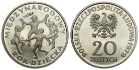 Nickel PROBE coins
POLSKA / POLAND / POLEN / PROBA / PATTERN

PRL. PROBE / PATTERN Nickel 20 zlotych 1979 - Międzynarodowy Rok Dziecka 

Piękny e...