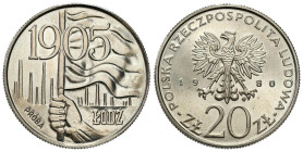 Nickel PROBE coins
POLSKA / POLAND / POLEN / PROBA / PATTERN

PRL. PROBE / PATTERN Nickel 20 zlotych 1980 – Łódź 

Piękny egzemplarz. Nakład tylk...