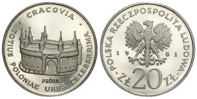 Nickel PROBE coins
POLSKA / POLAND / POLEN / PROBA / PATTERN

PROBE / PATTERN Nickel 20 zlotych 1981 - Bolesław Barbakan 

Piękny egzemplarz. Nak...