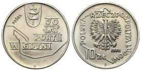 Nickel PROBE coins
POLSKA / POLAND / POLEN / PROBA / PATTERN

PRL. PROBE / PATTERN Nickel 10 zlotych 1972 - 50 lat portu w Gdyni 

Piękny, mennic...