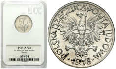 Nickel PROBE coins
POLSKA / POLAND / POLEN / PROBA / PATTERN

PRL. PROBE / PATTERN Nickel 50 groszy 1958 - wstęga 

Poszukiwana próba niklowa.Pię...