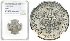 Nickel PROBE coins
POLSKA / POLAND / POLEN / PROBA / PATTERN

PRL. PROBE / PATTERN Nickel 1 zloty 1958 NGC MS64 - BEAUTIFUL 

Poszukiwana próba n...