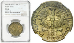 PROBE coins of the Polish People Republic and the Third Polish Republic
POLSKA / POLAND / POLEN / PROBA / PATTERN

PRL. PROBE / PATTERN Brass 5 zlo...