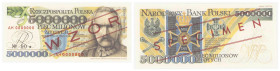 Polish banknotes - Third Polish Republic
POLSKA / POLAND / POLEN / POLOGNE / POLSKO

WZÓR / SPECIMEN 5.000.000 złotych 1995 - REPLIKA PROJEKTU seri...