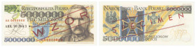 Polish banknotes - Third Polish Republic
POLSKA / POLAND / POLEN / POLOGNE / POLSKO

WZÓR / SPECIMEN 5.000.000 złotych 1995 - REPLIKA PROJEKTU seri...