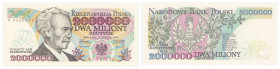 Polish banknotes - Third Polish Republic
POLSKA / POLAND / POLEN / POLOGNE / POLSKO

2.000.000 złotych 1992 seria A - z błędem KONSTYTUCYJY - PIĘKN...