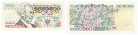 Polish banknotes - Third Polish Republic
POLSKA / POLAND / POLEN / POLOGNE / POLSKO

2.000.000 złotych 1992 seria B - KONSTYTUCYJNY 

Wariant z p...